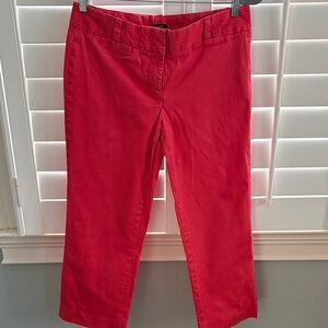 J. Crew Women's Vibrant Red Cropped Jeans